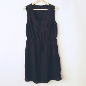 BeBop black dress gathered waist sleeveless 1X